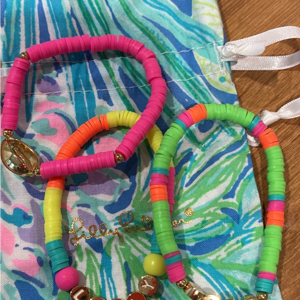 Lilly Pulitzer bead bracelets
